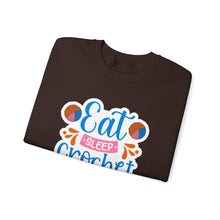 Eat Sleep Crochet Repeat Unisex Heavy Blend™ Crewneck Sweatshirt