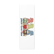 Peace, Love, Sew Gnomes - Canvas Gallery Wraps - White