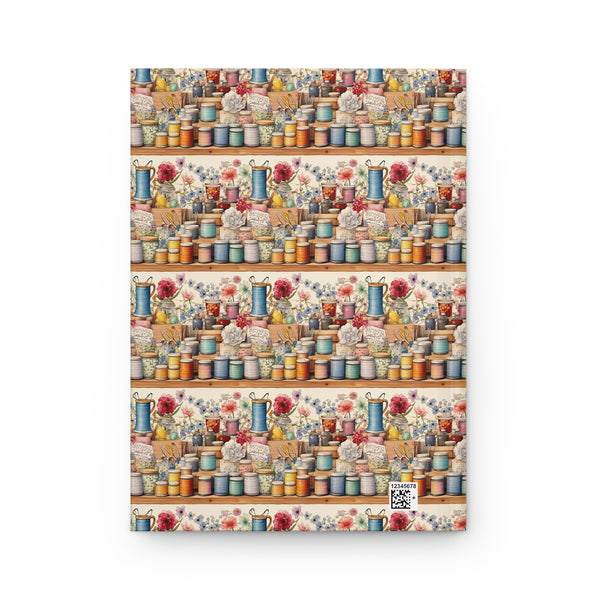 Watercolor Sewing Supplies 2 Hardcover Journal Matte