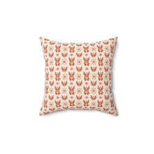 Cartoon Baby Highland Cow Spun Polyester Square Pillow