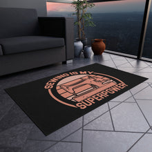 Sewing Is My Superpower Outdoor Rug - Black