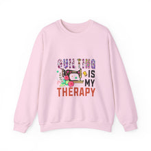 Floral Quilting is My Therapy Unisex Heavy Blend™ Crewneck Sweatshirt
