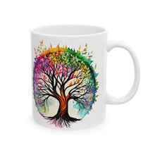 Colorful Tree of Life Ceramic Mug, (11oz, 15oz)