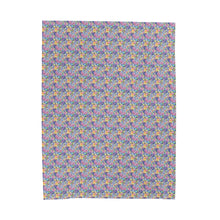 Packed Watercolor Buttons Velveteen Plush Blanket
