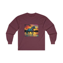 Colorful Modern Horse Unisex Ultra Cotton Long Sleeve Tee