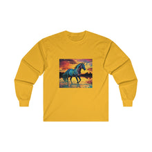 Colorful Modern Horse Unisex Ultra Cotton Long Sleeve Tee