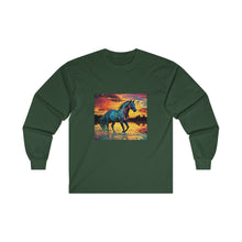 Colorful Modern Horse Unisex Ultra Cotton Long Sleeve Tee