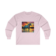 Colorful Modern Horse Unisex Ultra Cotton Long Sleeve Tee