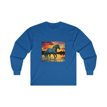 Colorful Modern Horse Unisex Ultra Cotton Long Sleeve Tee