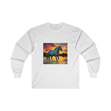 Colorful Modern Horse Unisex Ultra Cotton Long Sleeve Tee