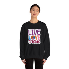 Live Love Crochet Unisex Heavy Blend™ Crewneck Sweatshirt
