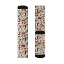 Watercolor Sewing Supplies 1 Socks