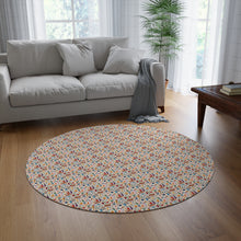 Watercolor Sewing Supplies 1 Round Rug