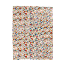 Watercolor Sewing Supplies 1 Velveteen Plush Blanket