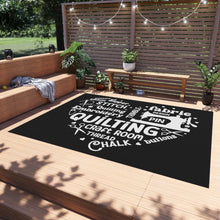 Quilting Word Cloud Outdoor Rug