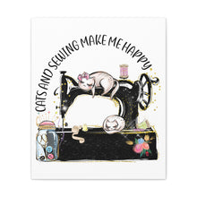 Cats and Sewing - Canvas Gallery Wraps