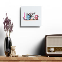 Sewing Love Acrylic Wall Clock