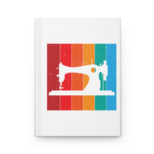 Retro Sewing Machine Hardcover Journal Matte