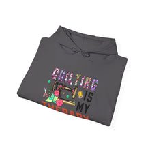 Floral Quilting is My Therapy Unisex Heavy Blend™ Hooded Sweatshirt
