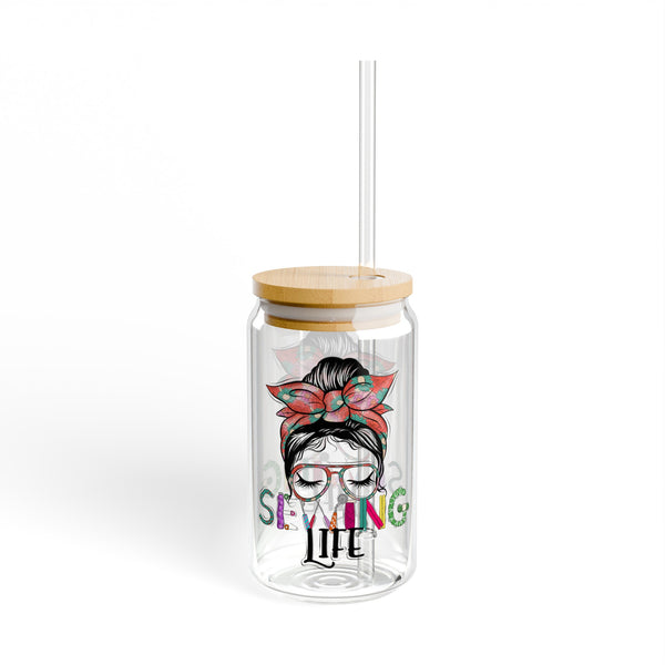 Sewing Life 1 Sipper Glass, 16oz