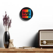 Retro Sewing Machine Acrylic Wall Clock - Black