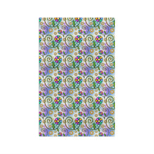 Floral Collage Pattern 1 Microfiber Tea Towel