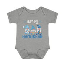 Happy Hanukkah Gnomes Infant Baby Rib Bodysuit