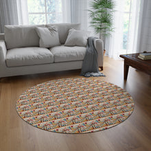 Watercolor Sewing Supplies 2 Round Rug