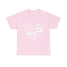 Quilting Word Cloud Unisex Heavy Cotton Tee