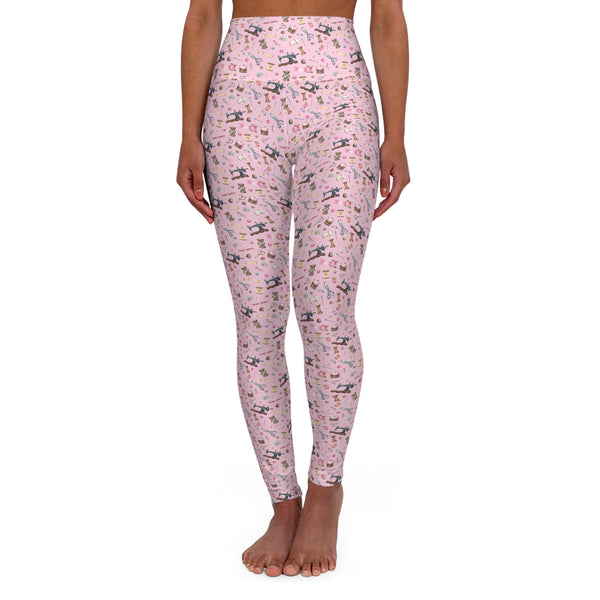 Sewing Elements Pink High Waisted Yoga Leggings