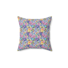 Packed Watercolor Buttons Spun Polyester Square Pillow