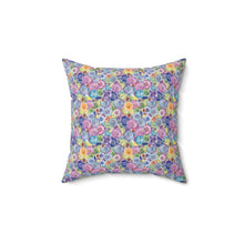 Packed Watercolor Buttons Spun Polyester Square Pillow