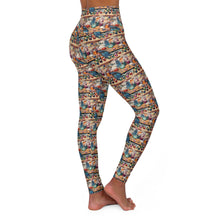 Watercolor Sewing Supplies 3 High Waisted Yoga Leggings