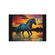 Colorful Modern Horse Outdoor Rug