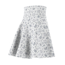 Outlined Sewing Elements Skater Skirt