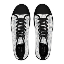 Outlined Sewing Elements Women's High Top Sneakers