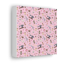 Sewing Elements Pink - Canvas Gallery Wraps