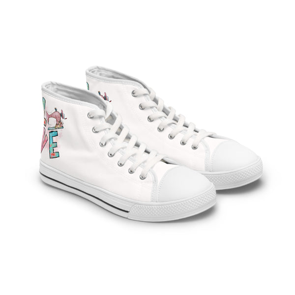 Sewing Love Women's High Top Sneakers