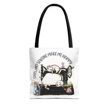 Cats and Sewing Tote Bag