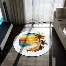 Sunset Beach Round Rug