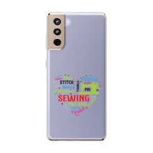 Colorful Sewing Word Cloud - Clear Cases