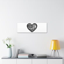 Black Sewing Word Cloud - Canvas Gallery Wraps