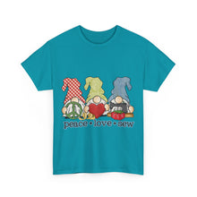 Peace, Love, Sew Gnomes Unisex Heavy Cotton Tee