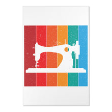 Retro Sewing Machine Area Rugs - White