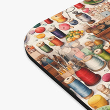 Watercolor Sewing Supplies 11 Mouse Pad (Rectangle)