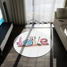 Sewing Love Round Rug