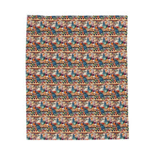 Watercolor Sewing Supplies 3 Velveteen Plush Blanket