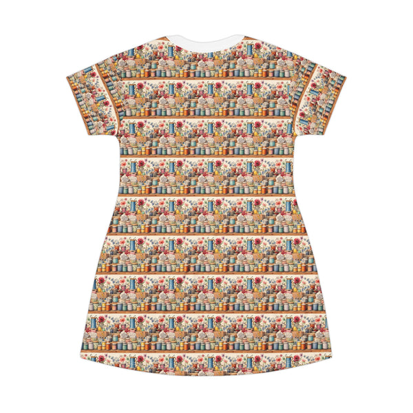 Watercolor Sewing Supplies 2 T-Shirt Dress