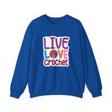 Live Love Crochet Unisex Heavy Blend™ Crewneck Sweatshirt