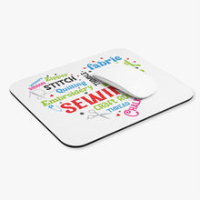 Colorful Sewing Word Cloud Mouse Pad (Rectangle)